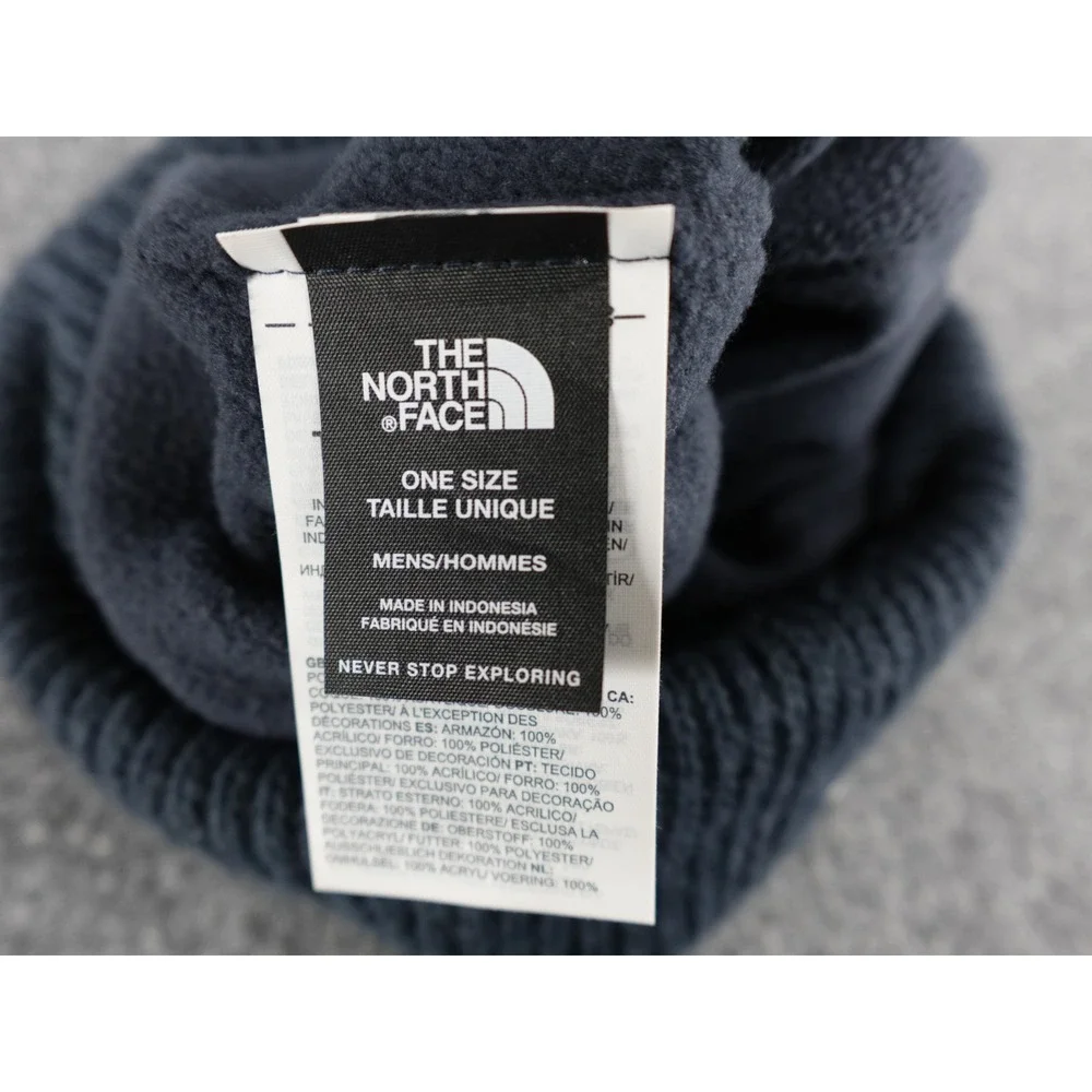 The North Face Mens Beanie Navy Blue Wildcats Embroidered‎ Ribbed Knit Hat OS